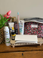 The Carryall - Pink + Black Wildflower