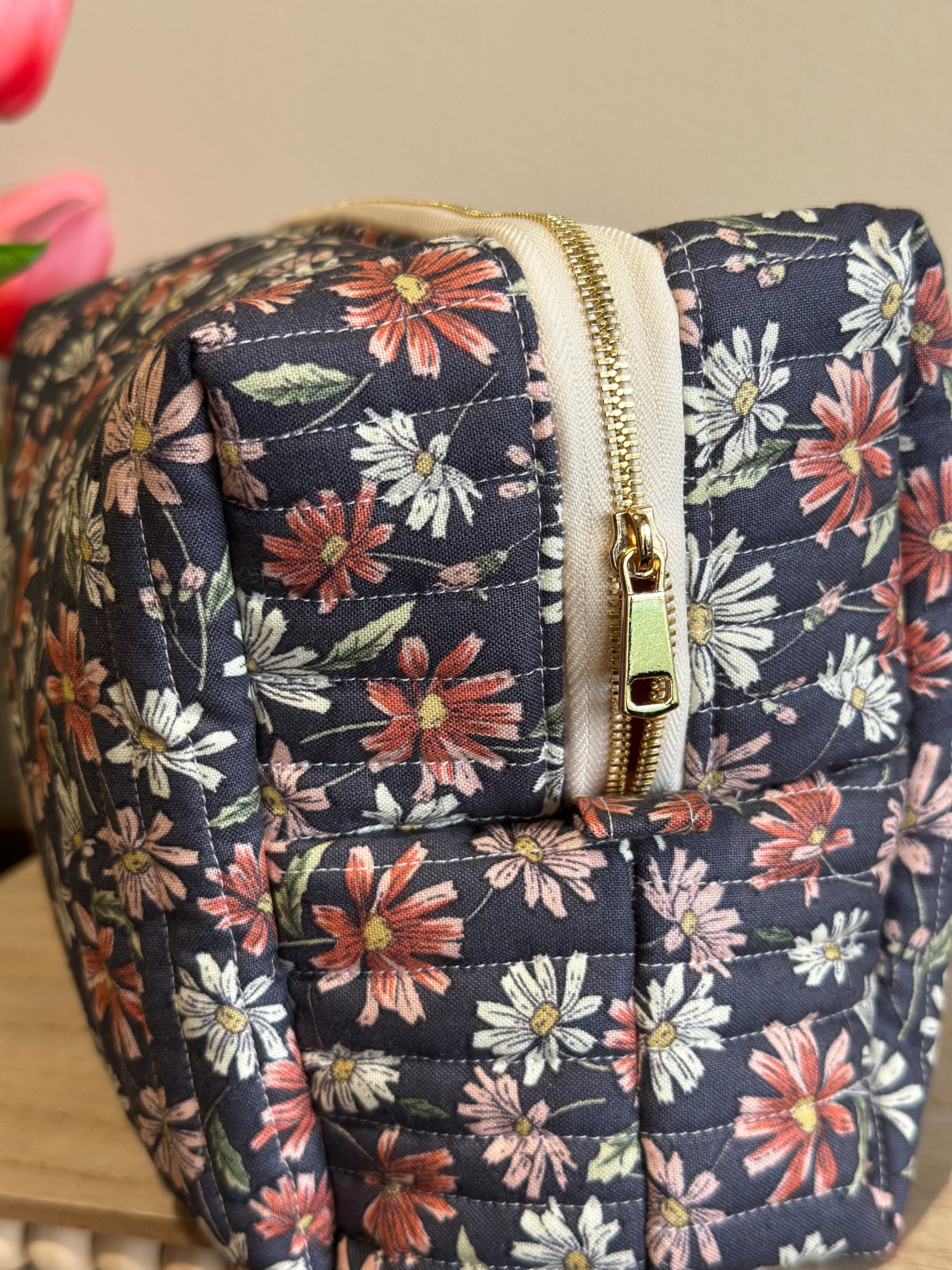 The Carryall - Dark Slate Floral