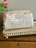 The Beauty Case - Orange micro floral