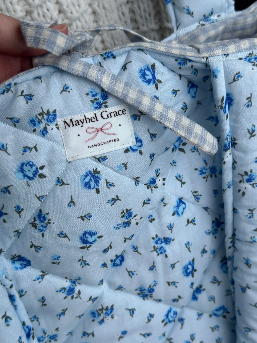 The Market Tote - Blue Floral