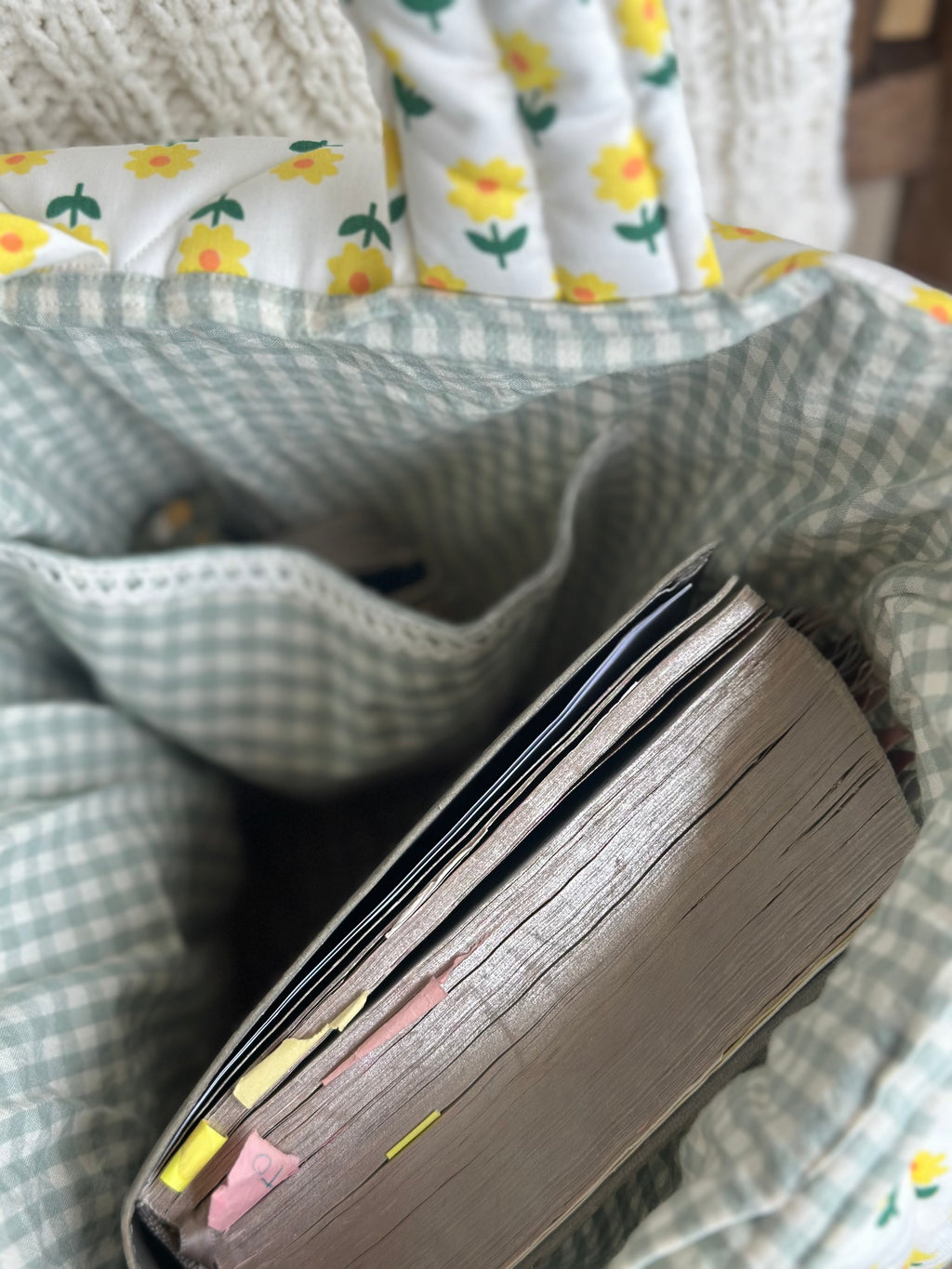 The Market Tote - Yellow Daisy