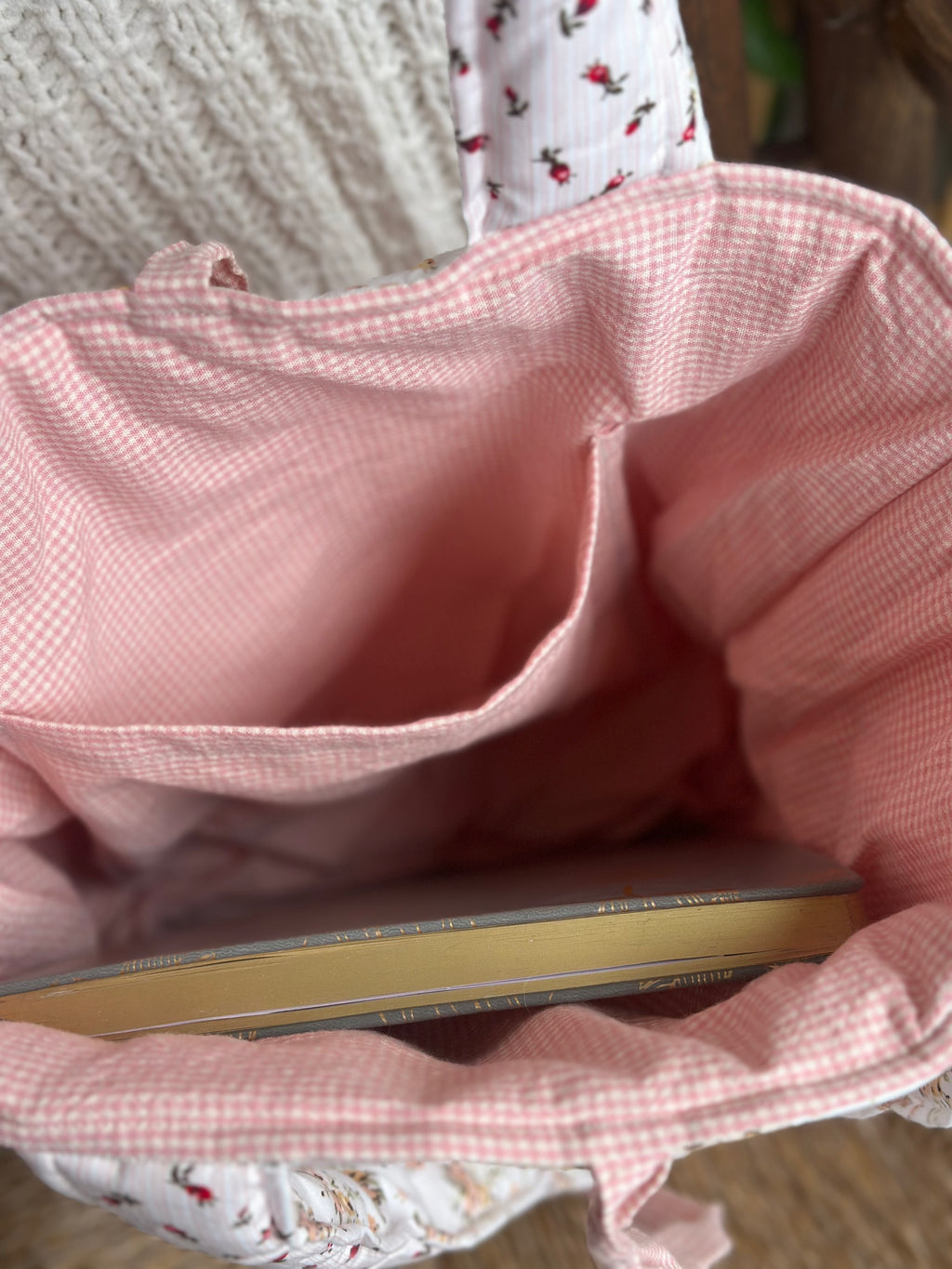 The Market Tote - Pink Patchwork
