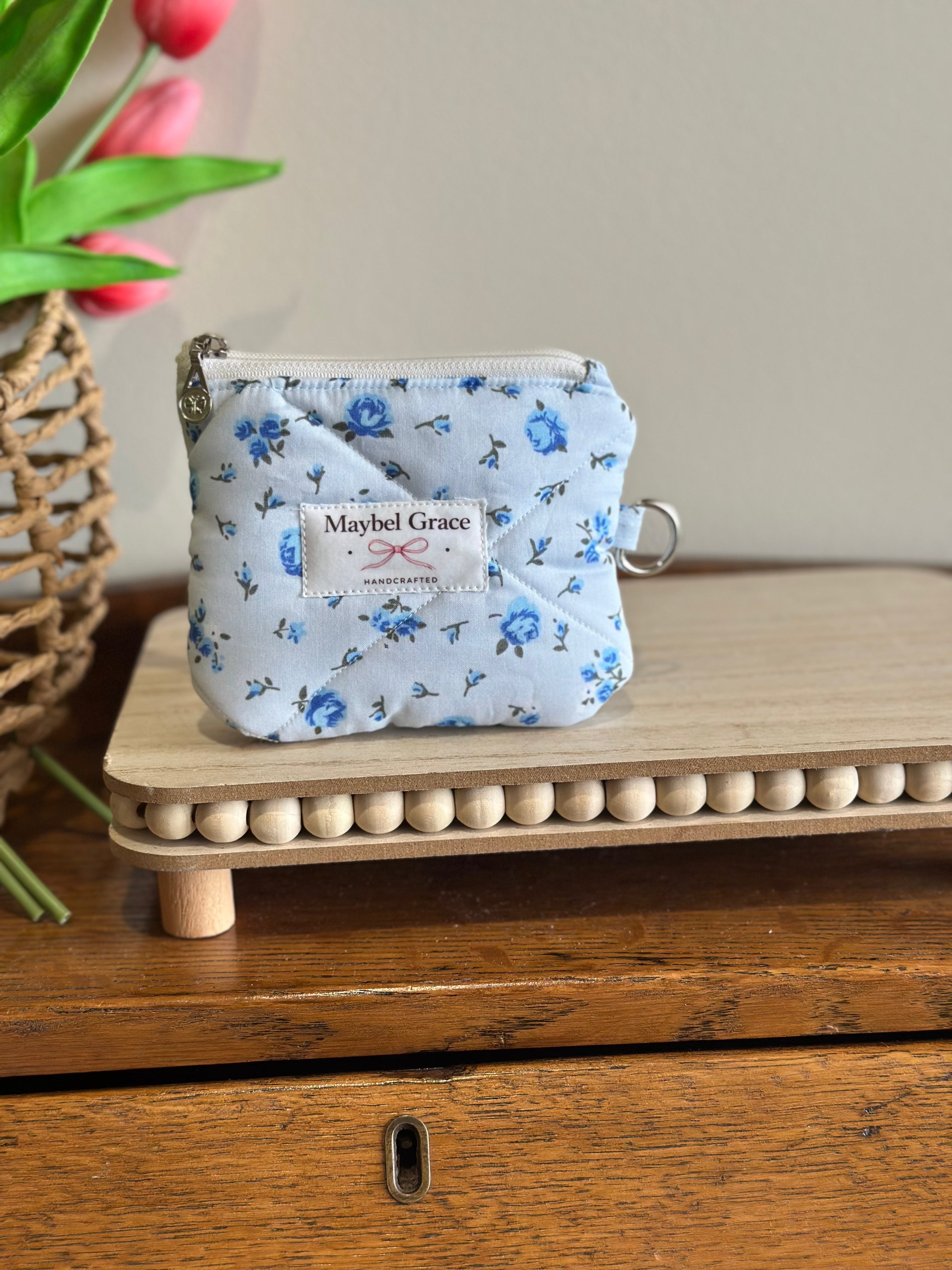 The Keepsake Wallet - Blue Floral