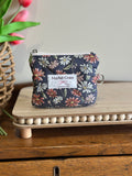 The Keepsake Wallet - Dark Slate Floral