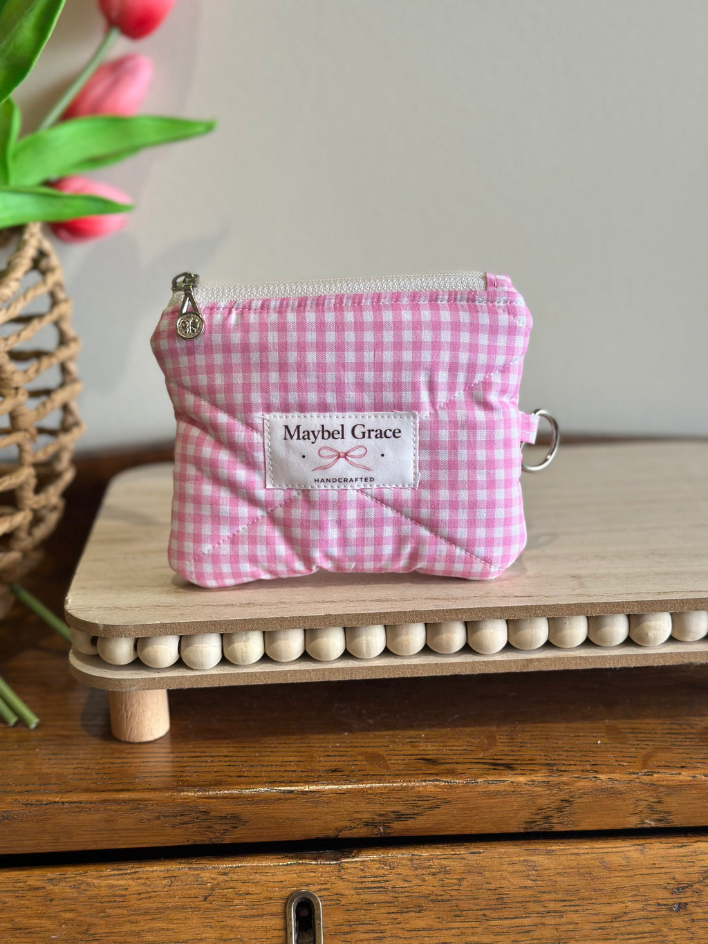 The Keepsake Wallet - Pink Gingham