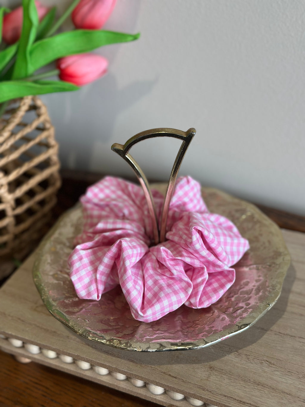 The Everyday Scrunchie - Pink Gingham