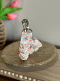 The Keepsake Wristlet - Orange Micro Floral