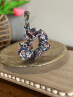 The Keepsake Wristlet - Dark Slate Floral