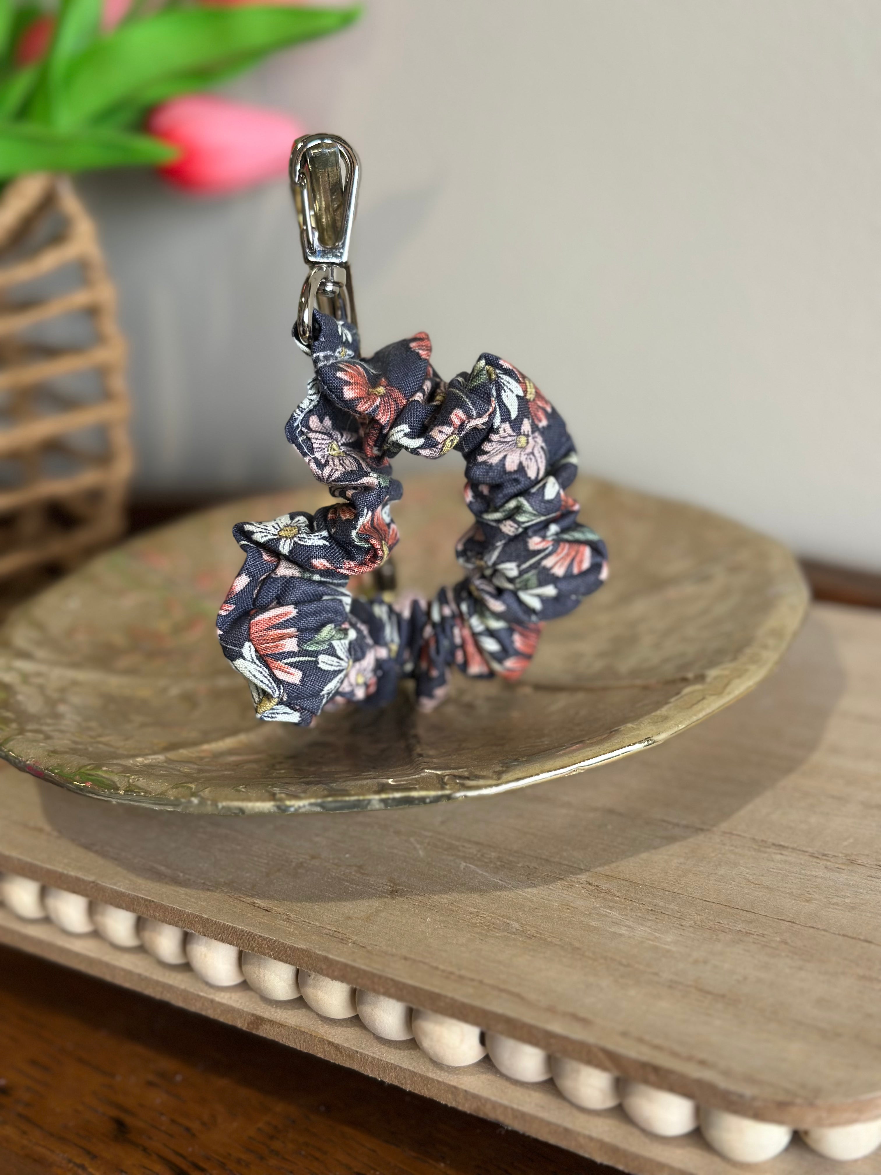 The Keepsake Wristlet - Dark Slate Floral