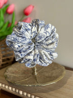 The Everyday Scrunchie - Blue + Cream Floral