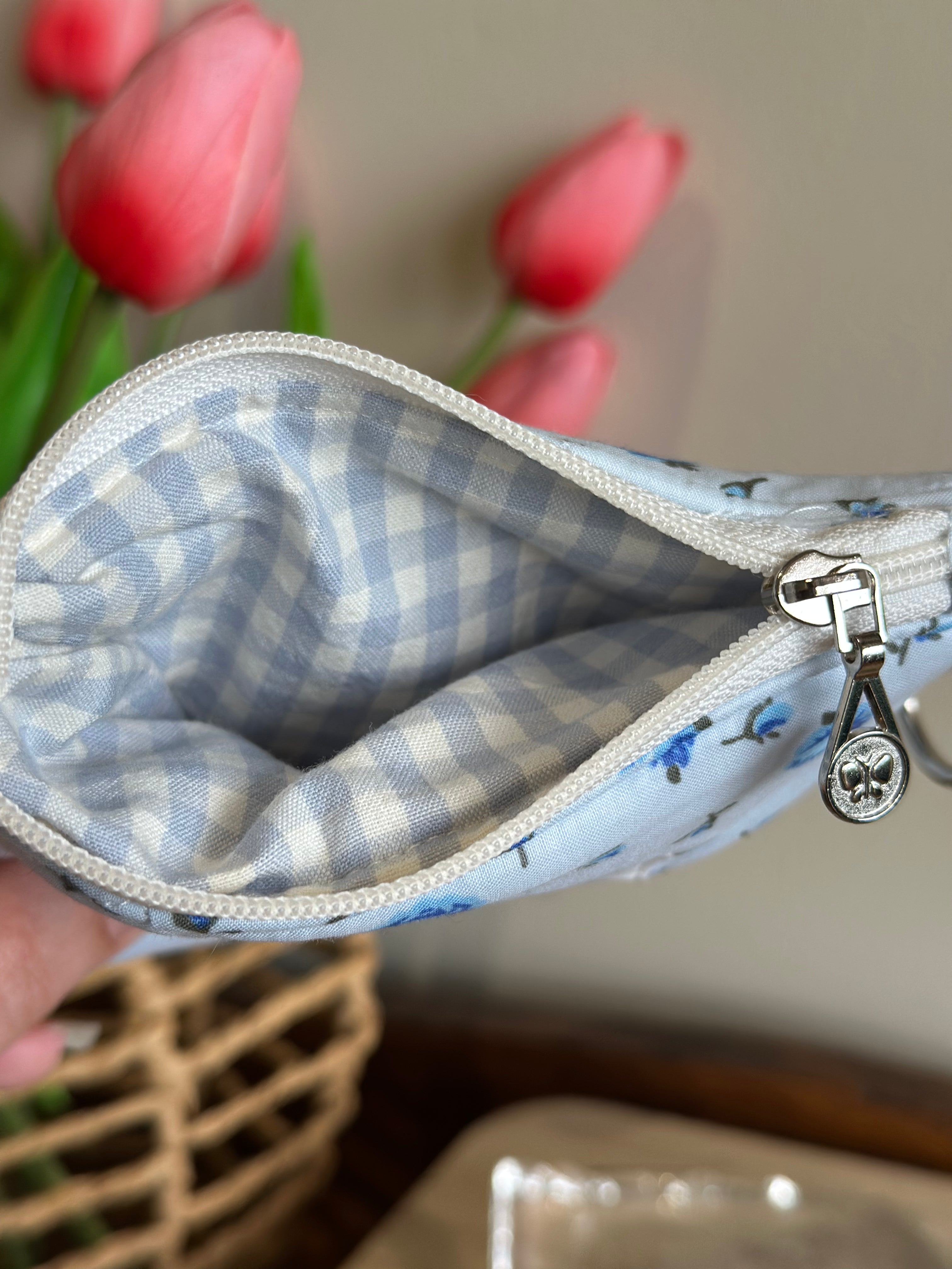 The Keepsake Wallet - Blue Floral