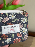 The Keepsake Wallet - Dark Slate Floral