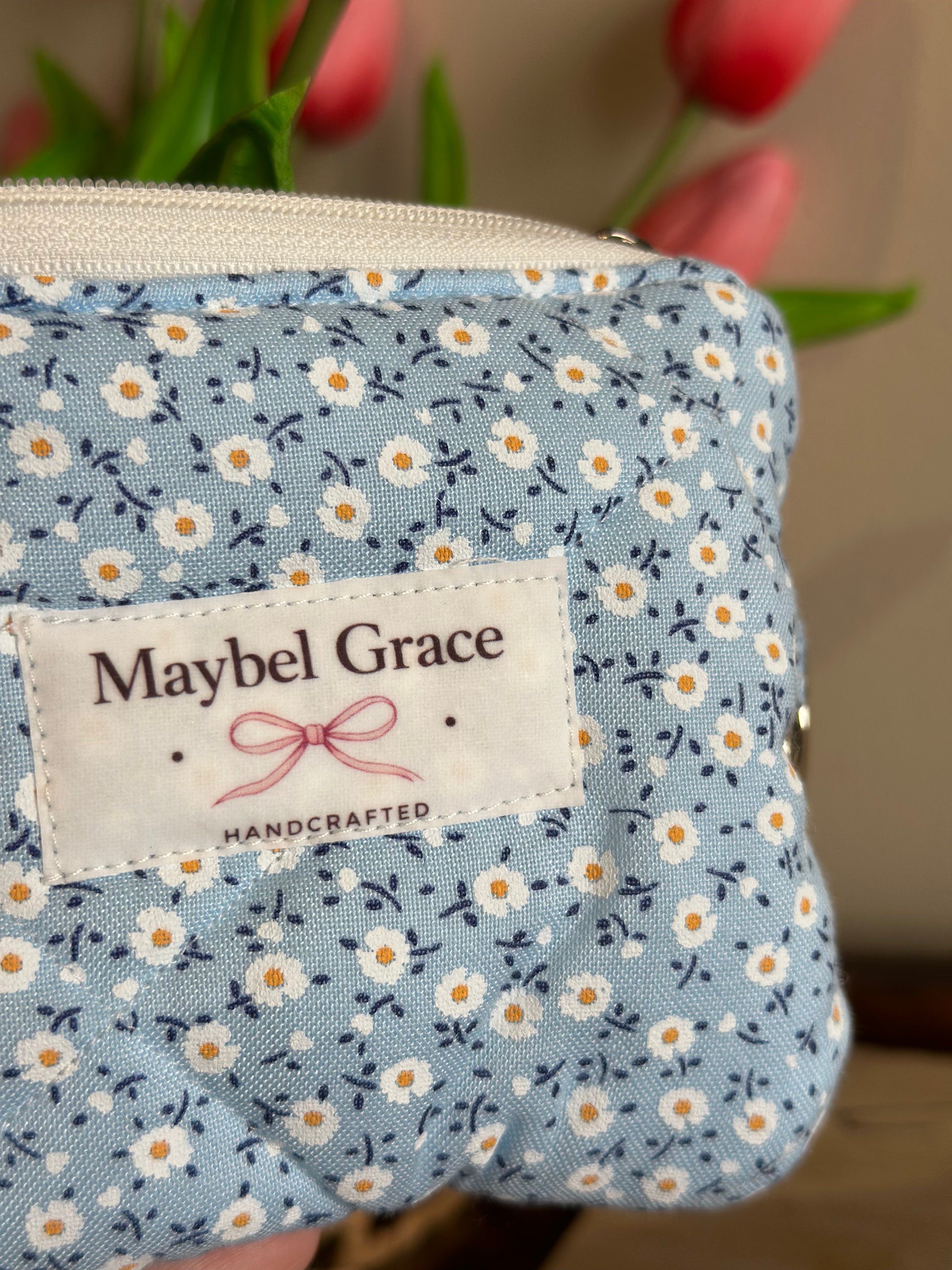 The Keepsake Wallet - Blue Daisy