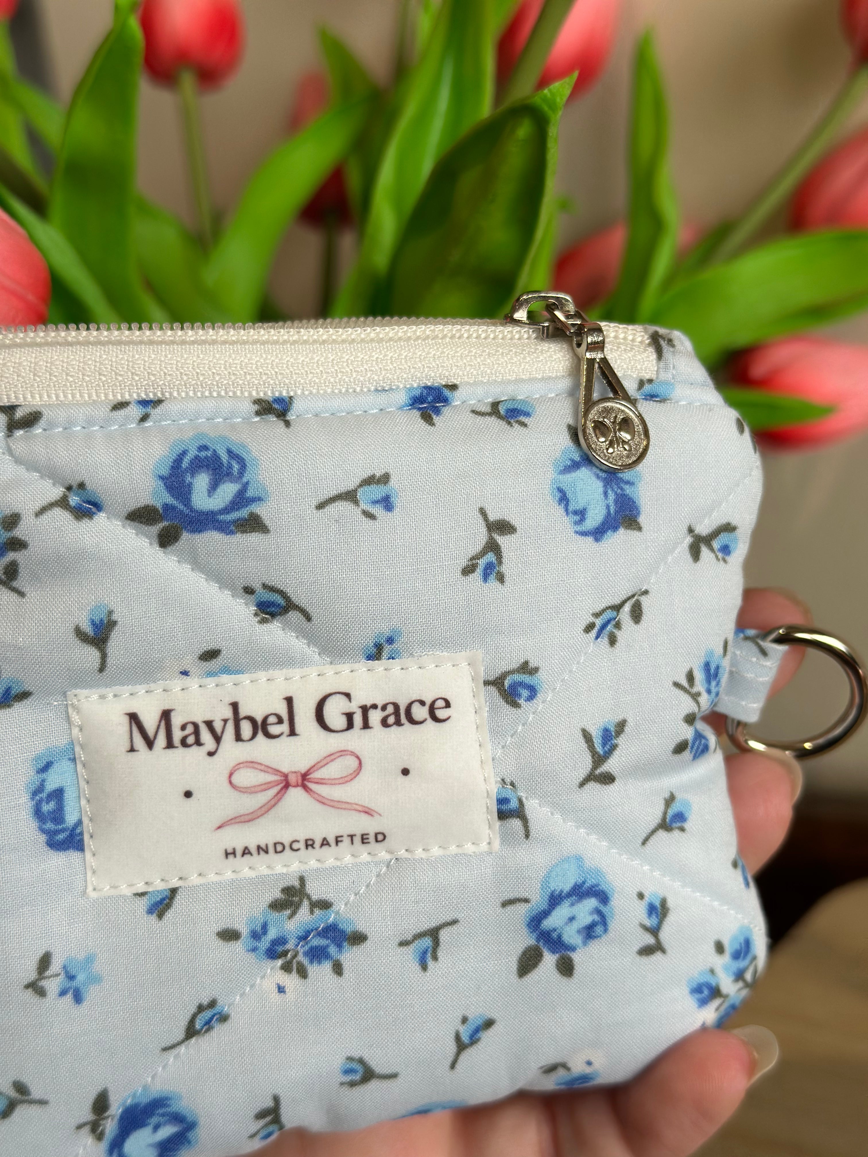 The Keepsake Wallet - Blue Floral