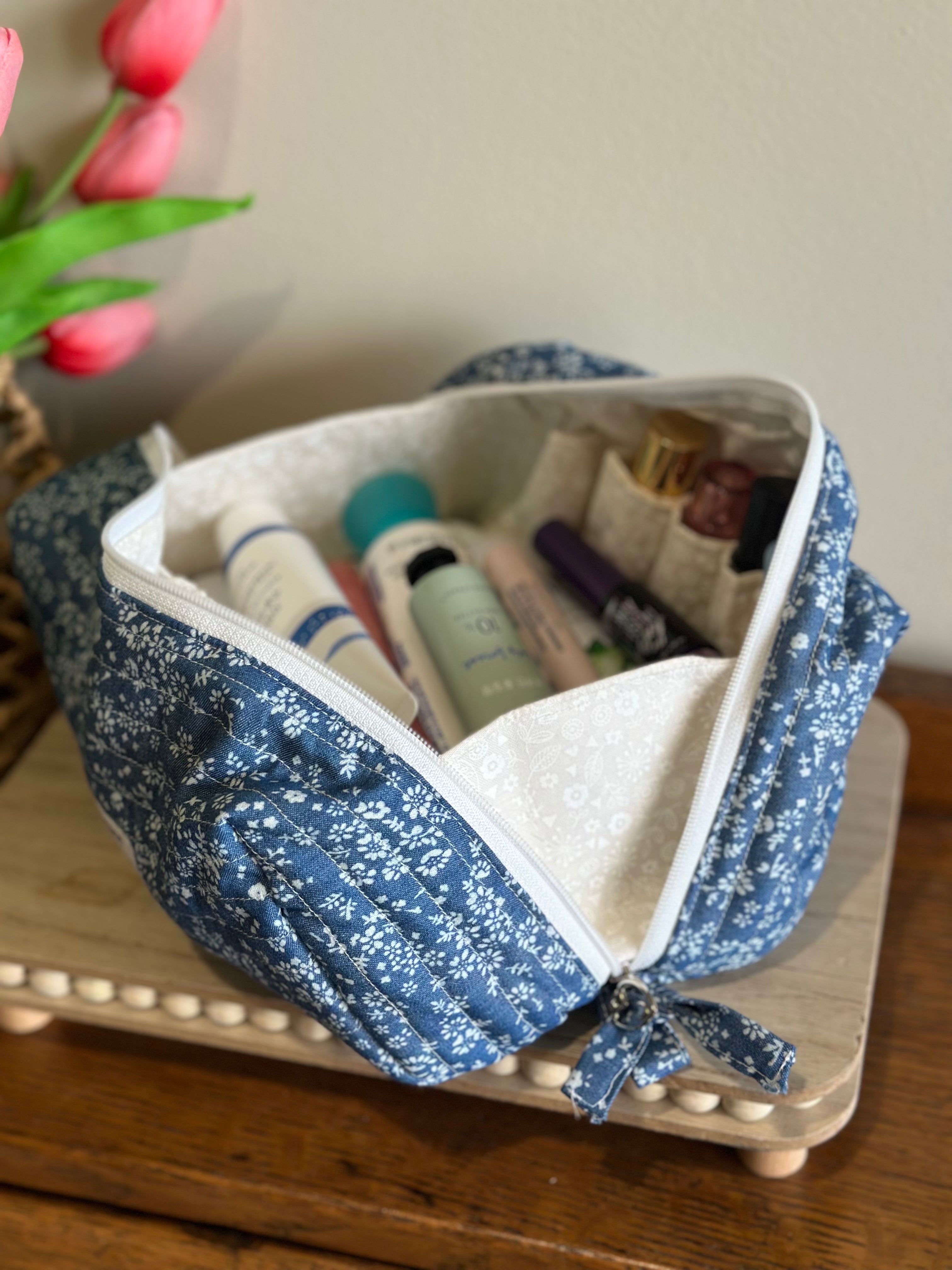 The Beauty Case - Blue Denim