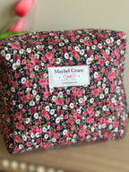 The Carryall - Pink + Black Wildflower