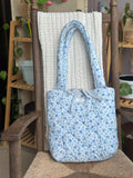 The Market Tote - Blue Floral